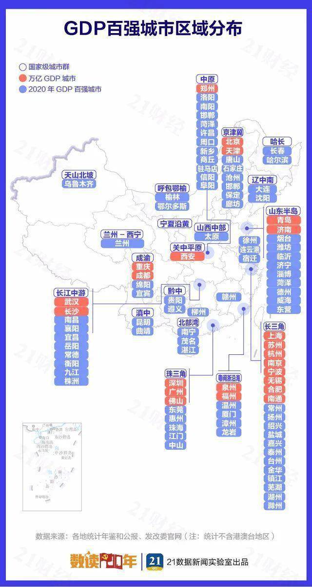 中国省份人均gdp排名_2020中国城市GDP百强榜:长三角占据百强20席,珠三角人均GDP最高